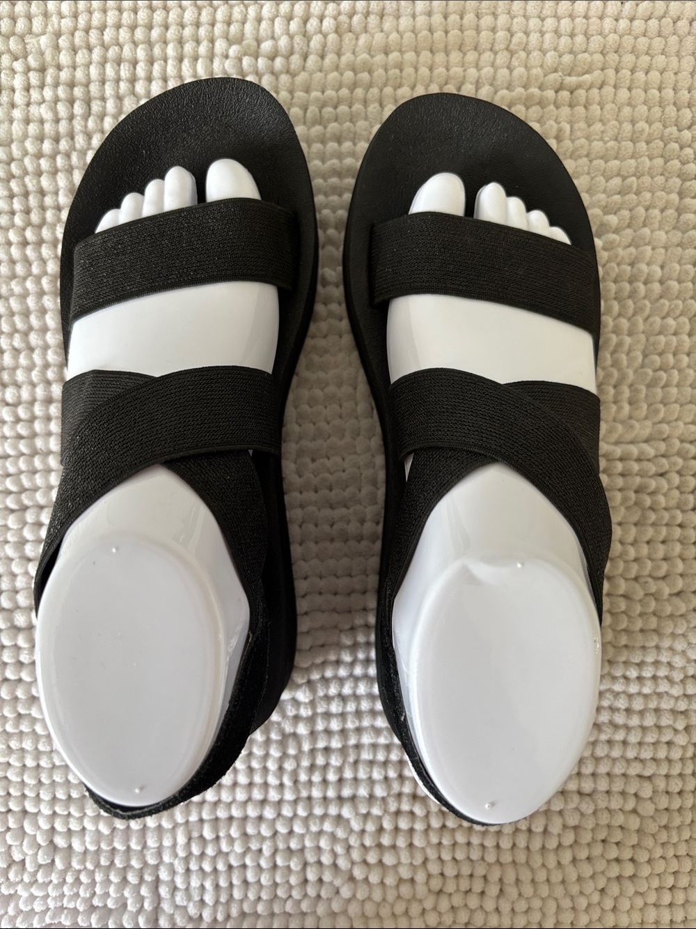 Yellow box Platform Elastic Strap Sandals - Picture 5 of 13